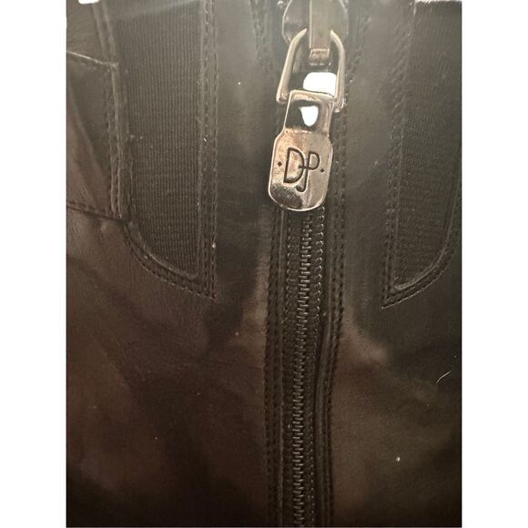 Donald J Pliner Leather Buckle Detail Heeled Booties - Picture 10 of 15